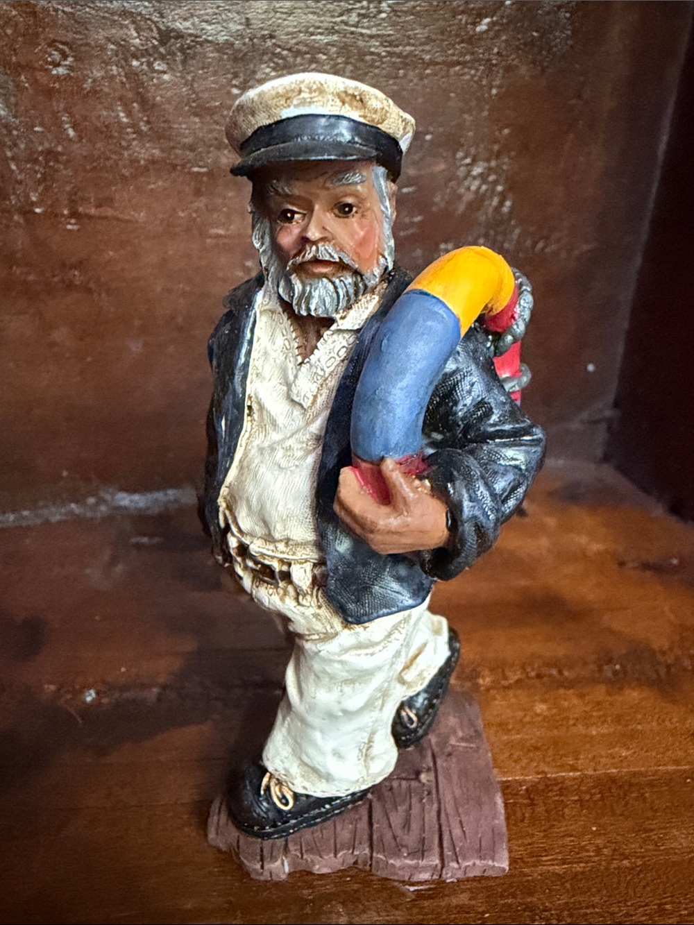 Nautical Captain Figurine Resin Figurine from Coastal Collection